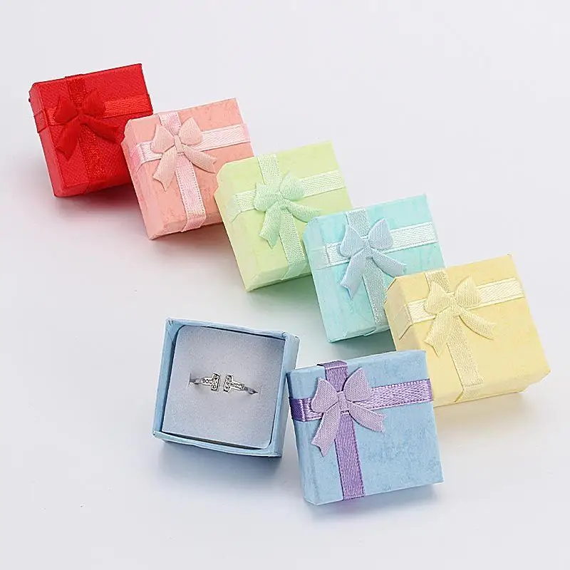 10pcs Fashion Jewelry Packaging Box Multi-color Earrings Ring Box Jewelry Gift Holder