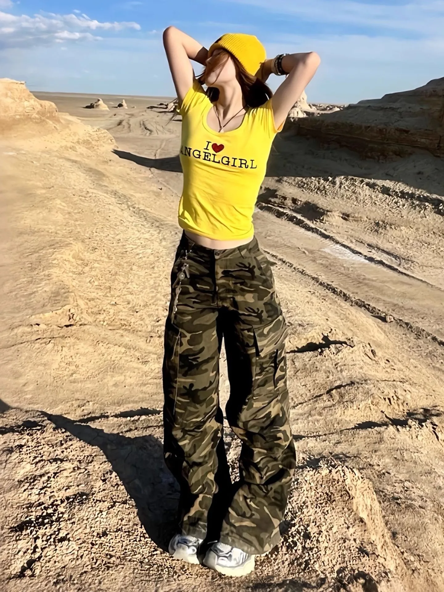 

Американские камуфляжные рабочие брюки в стиле ретро, прямые брюки-клеш, летние повседневные брюки с эффектом похудения