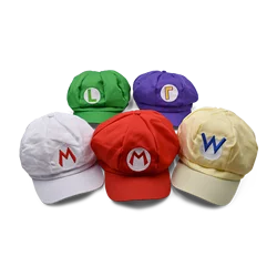 Mario Bros Cartoon Hat Cosplay Luigi Waluigi Wario Anime Peripherals Baseball Cap Children Gifts