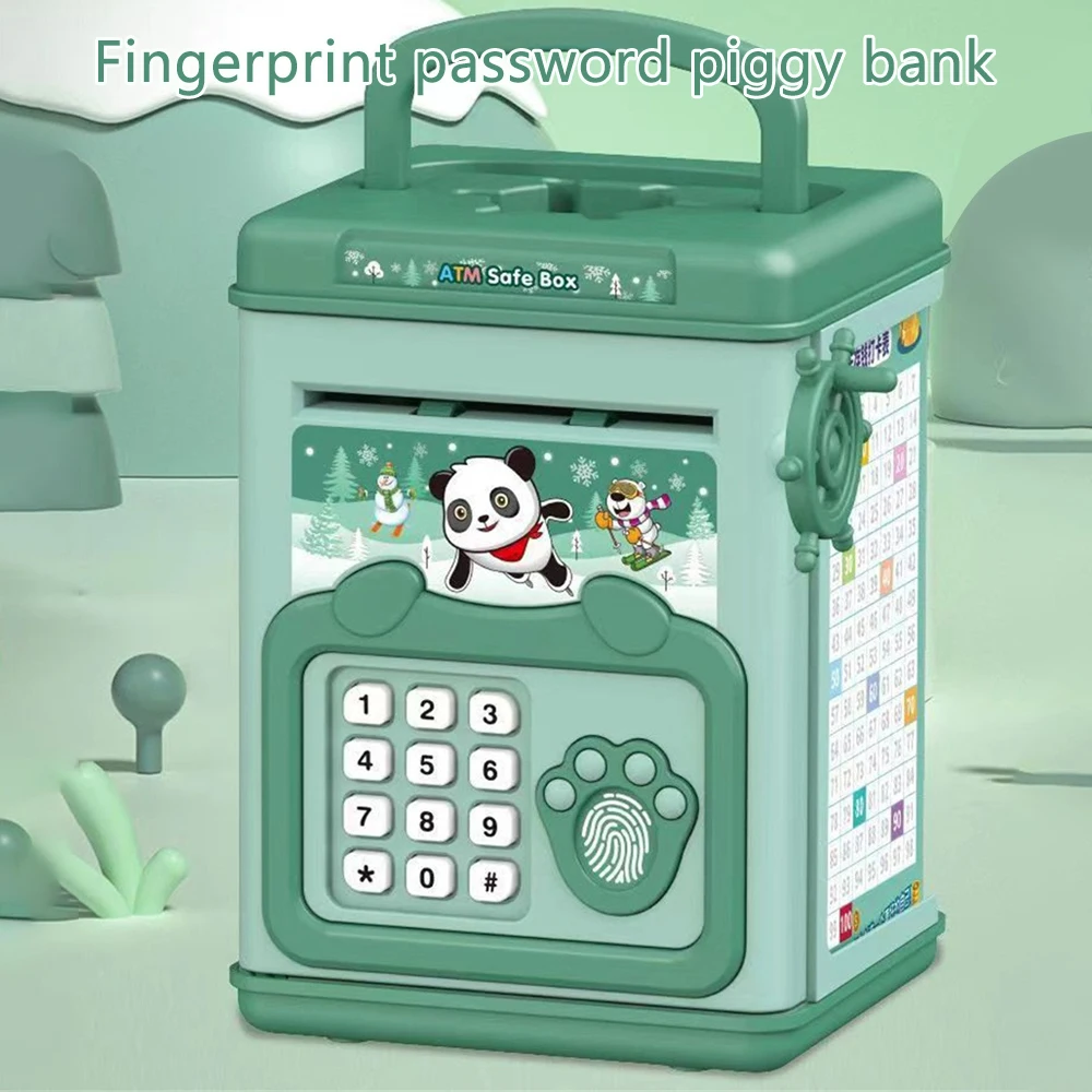 Smart Piggy Bank Encourage Savings Habits Automatic Induction Convenient Best Seller Electronics Trend Fingerprint Password Box