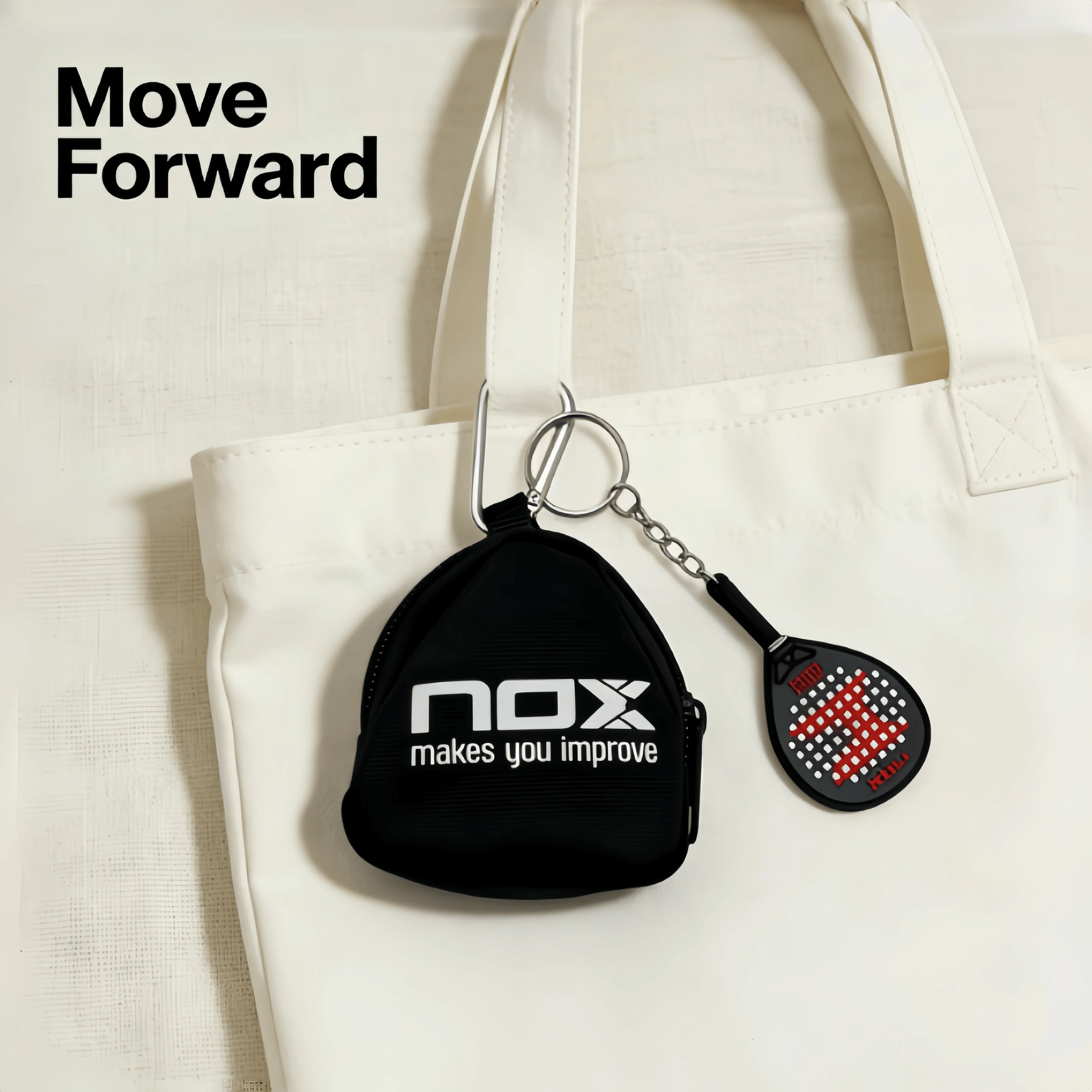 Nox Keychain and Small Wallet Set, Durable and Stylish Bag Accessory, Perfect Gift for Girls, Tennis Enthusiasts, Padel Accessor