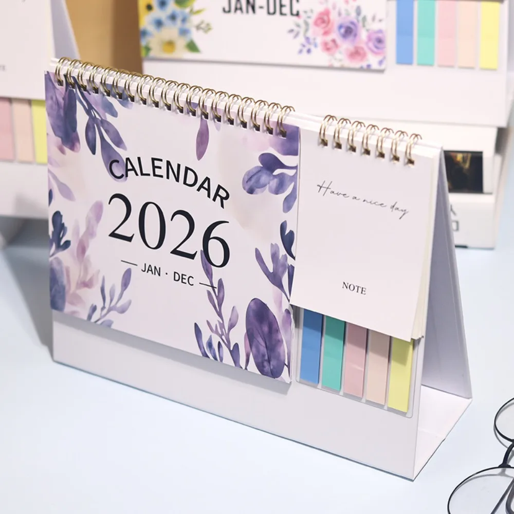 

2026 Multifunctional Desk Calendar, High-Value Creative Desktop Ornament, Daily Planner for Office & Home