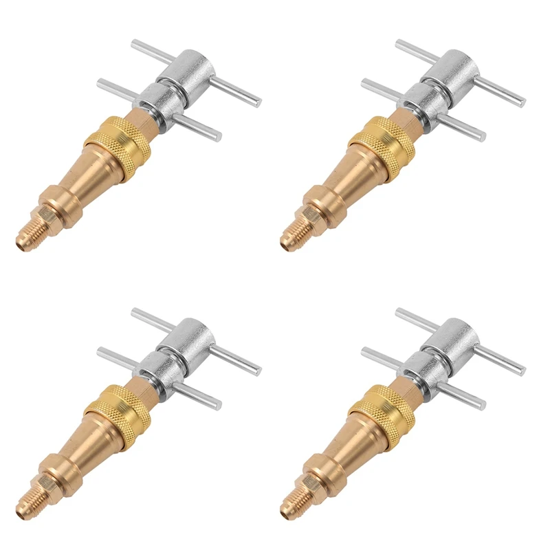 

4X Tools High Pressure Washer 1/4 Inch FNPT Refrigerator Quick Coupling Brass Washer Quick Connect Plug