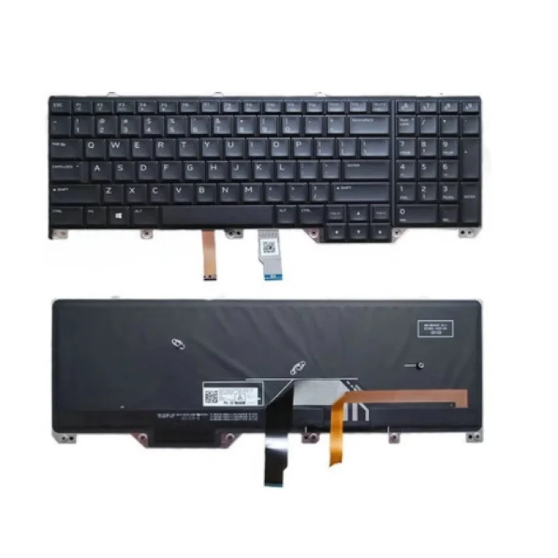 

Клавиатура с подсветкой США для Dell Alienware 17 R4 17 R5 P31E, английская клавиатура для ноутбука с подсветкой 0CF2YW PK131QB1A01 NSK-EE0BC, новая