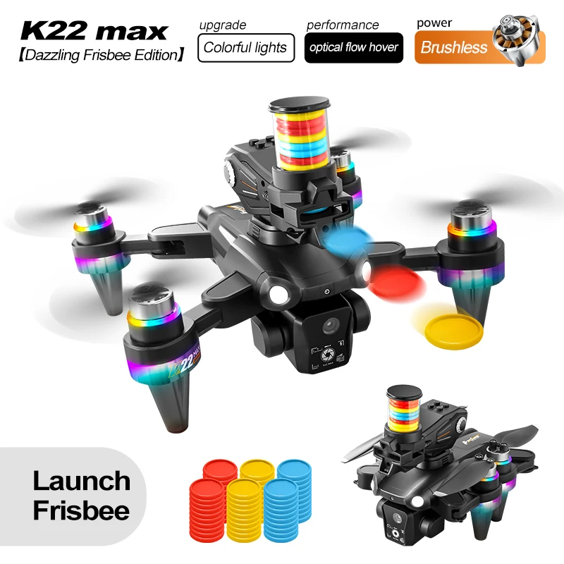 

Новый дрон-фрисби 2026 года с 8K профессиональной HD-съемкой, радиоуправляемый квадрокоптер с двойной HD-камерой, подарок для ребенка