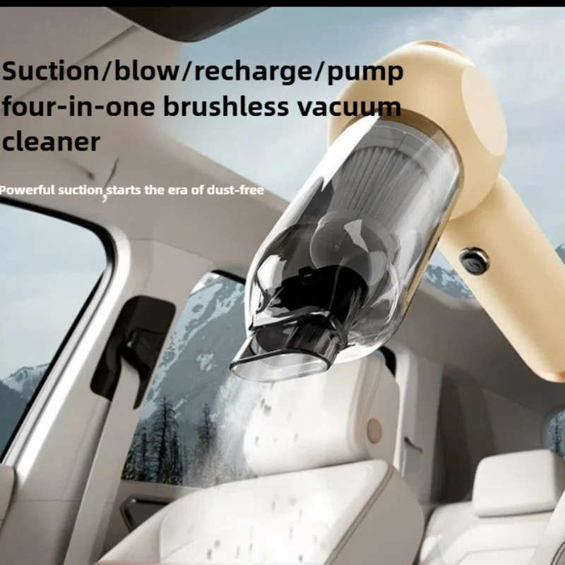 مكنسة كهربائية محمولة بدون فرش للسيارة والمنزل، مكنسة كهربائية محمولة، مكنسة كهربائية صغيرة قوية لامتصاص شعر الحيوانات الأليفة