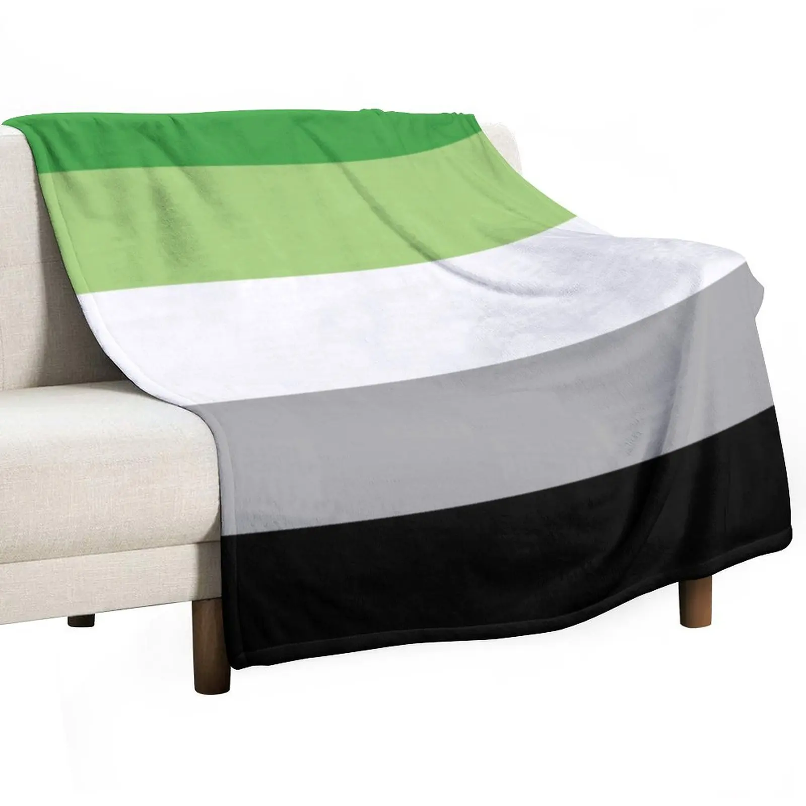 Aromantic Pride Flag Throw Blanket Summer Beddings Decorative Throw Giant Sofa For Decorative Sofa Blankets