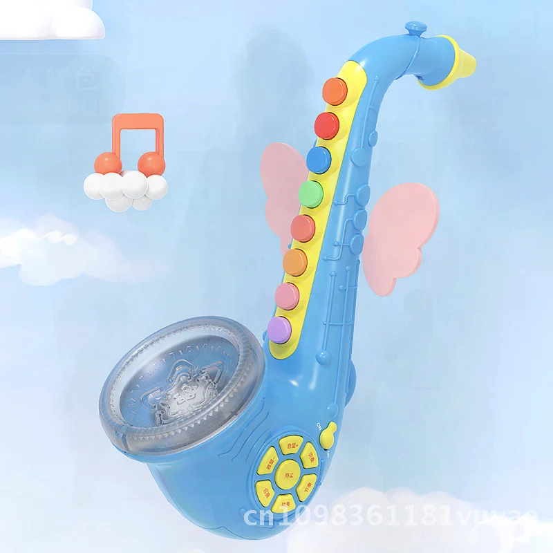 バオリ キッズ サックス おもちゃ 楽器 男の子 女の子向け トランペット 初心者向け プラスチック製 カラーボックス包装