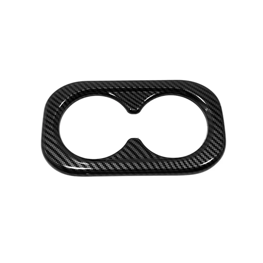 

Carbon Fiber Black for Honda CR-V 2023+ Car Sticker for Rear Cup Holder Frame Panel Decal Cover Decoration Accessories