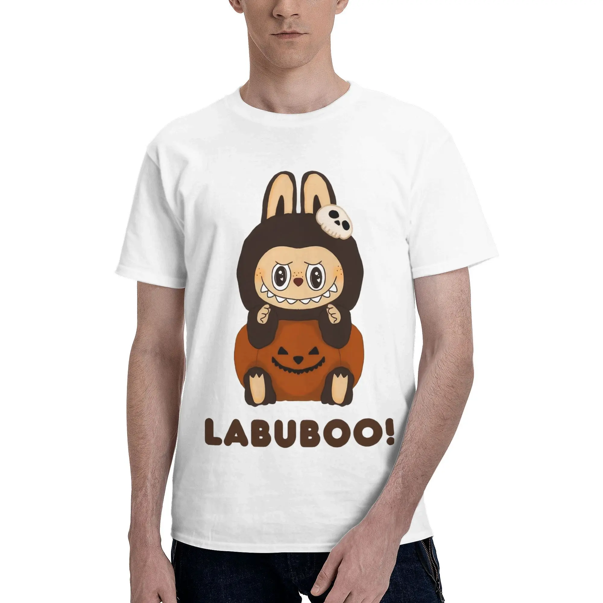 brown labubu pop mart popmart dolls Tee Shirt for Men Women Graphic T Shirts  Cotton Clothing