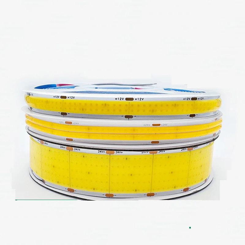 5m Super Bright Double Row COB LED Strip Flexible Soft Tape 3000k Nature White 4000k 6000k Car Exhibition Cabinet Craft Light