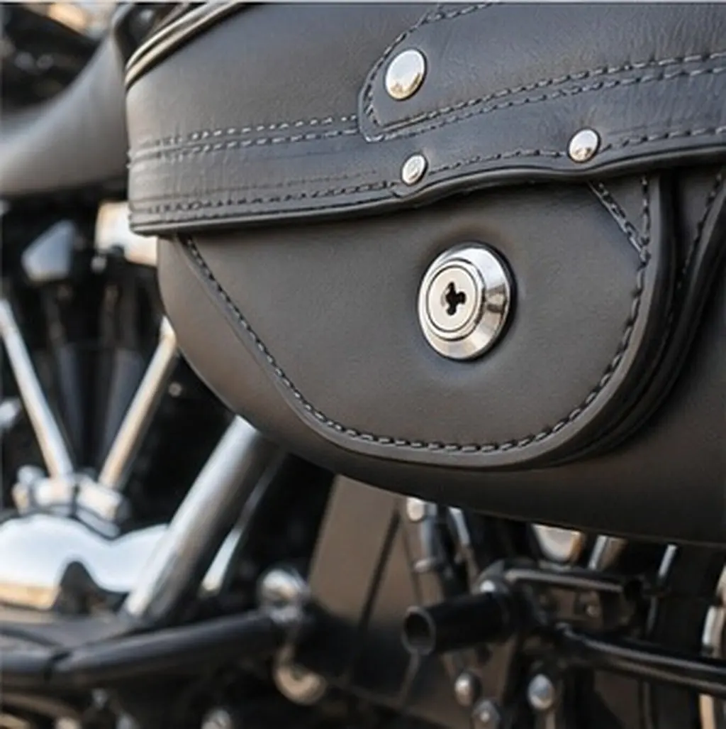 1Set Motorcycle Hard Saddlebag Locks Set Metal Keys Compatible 1993-2013 Secure Saddlebag Lock System