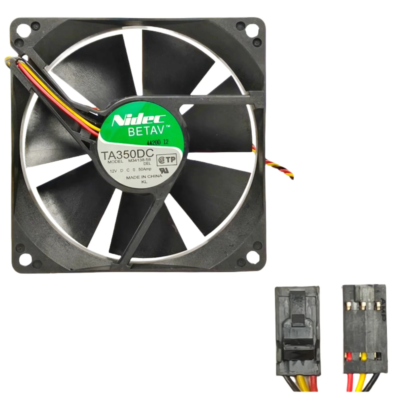 

9225 12V 0.5A 92mm Cooling Fan | 3700 RPM High-Airflow Ball Bearing Blower | 3-Pin for 3D Printer/PC Case/Server