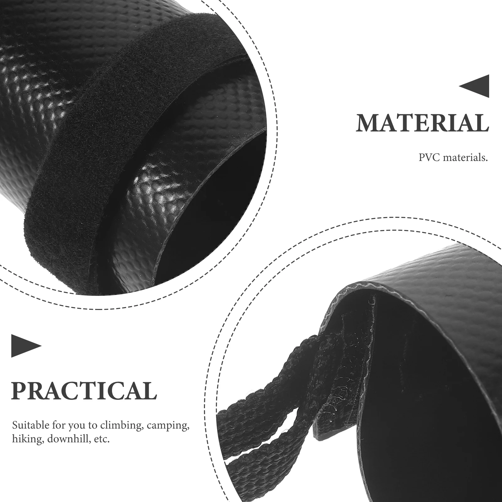 Climbing Rope Protective Cover 50cm Black Wear Resistant Sleeve Mountaineering Ropes Downhill Protecting Outdoor Gear Rope