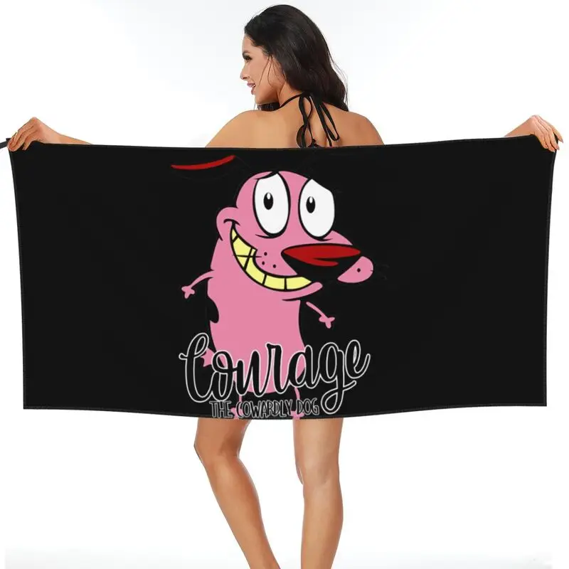 Lion Cowardly Dog Courage The Cartoon Quick dry Towel Large Portable Lightweight Personalized