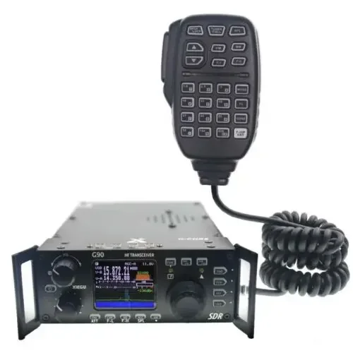 20W SSB/CW/AM/FM 0.5-30MHz SDR Structure Xiegu G90 HF Amateur Ham Radio Transceiver  with Built-in Auto Antenna Tuner