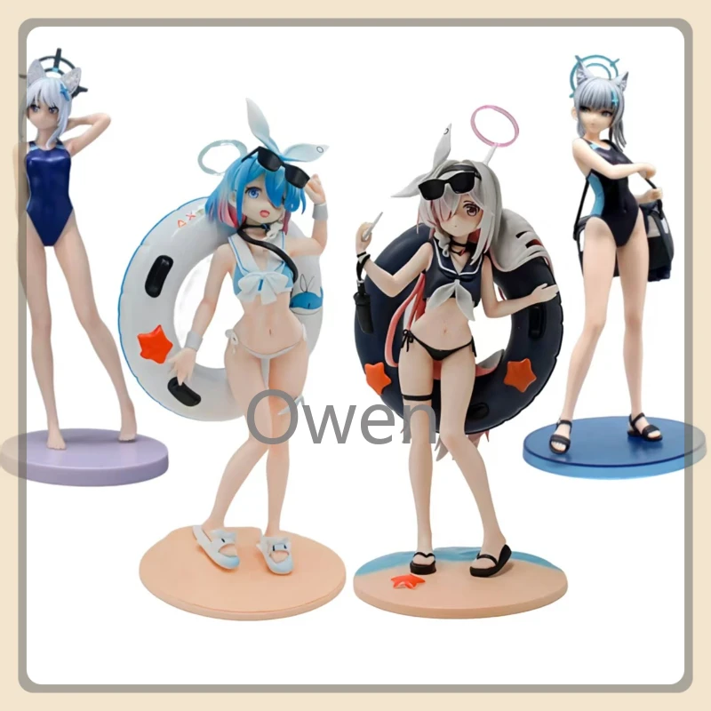 

Anime Blue Archive Figurine Swimwear Black Prana Blue Arona Action Figures PVC Statue Collection Model Toys Birthday Doll Gifts