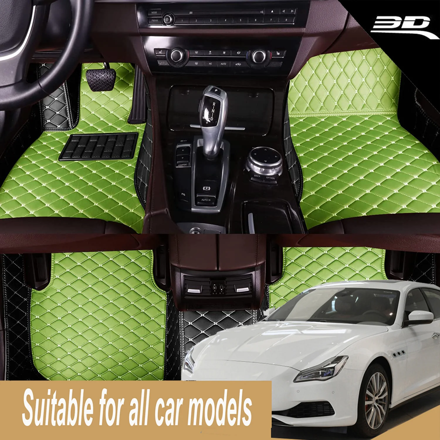 

3D водонепроницаемые автомобильные коврики из искусственной кожи на заказ для Toyota Camry Hybrid 2000-2023, автомобильные ковры, аксессуары для ног, напольные вкладыши