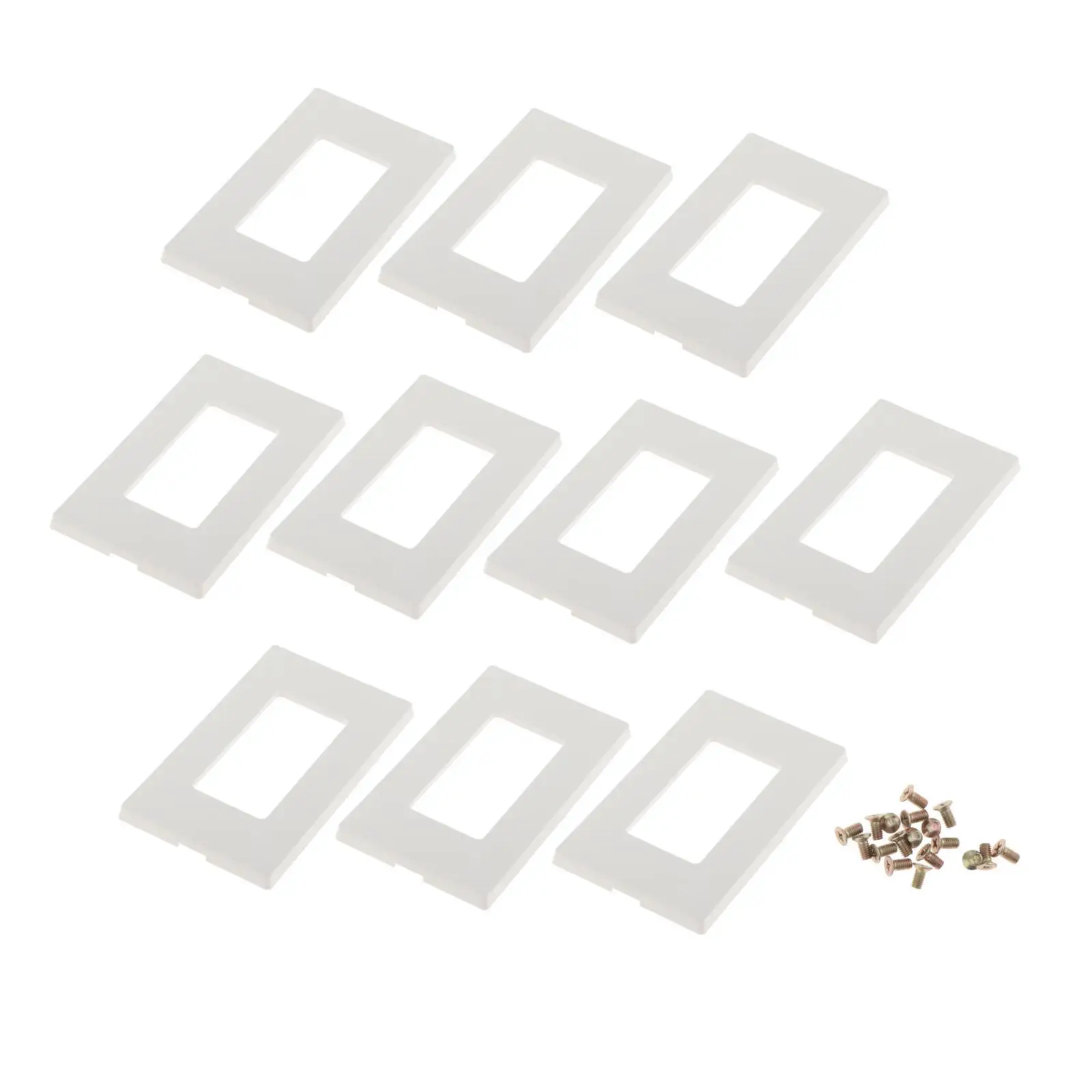 

Крышки розетки, белая безвинтовая настенная пластина, термопластичная лицевая панель, декоративная для современного ремонта дома