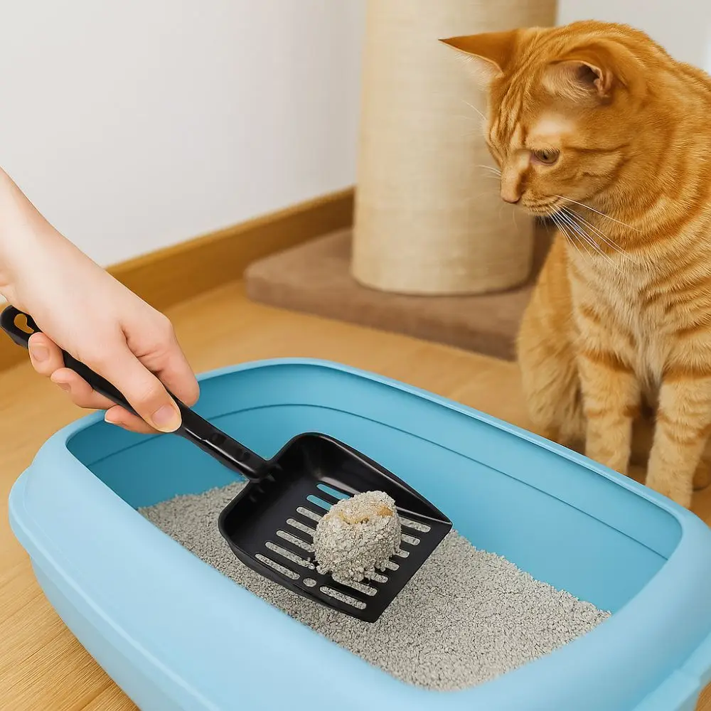 

Multifunctional Metal Cat Litter Scoop Wide Rustproof Hollow Out Pet Poop Shovel Ergonomic Fireplace Shovel Outdoor BBQ
