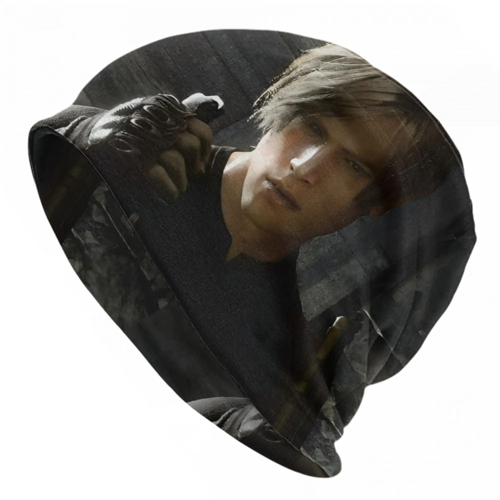 Leon Kennedy Resident Bonnet Hat Casual Eviled Horror Game Skullies Beanies Hats Unisex Warm Multifunction Caps