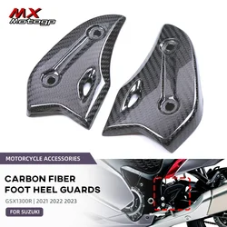 GSX1300R 2024 Carbon Fiber Rear Heel Guards Cowl For SUZUKI GSX 1300R Hayabusa 2021-2023 Motorcycle Foot Wing Protector Fairings