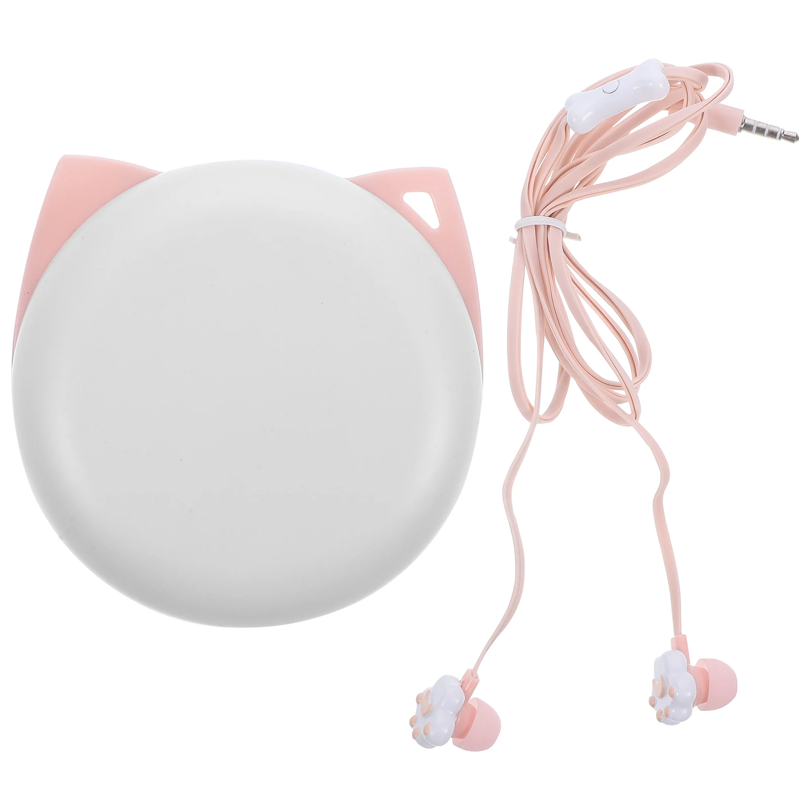 

Kitten Claw Earphones Cartoon Design For With Storage Box Birthday Christmas Gift Headphones Earphones Portable Audio