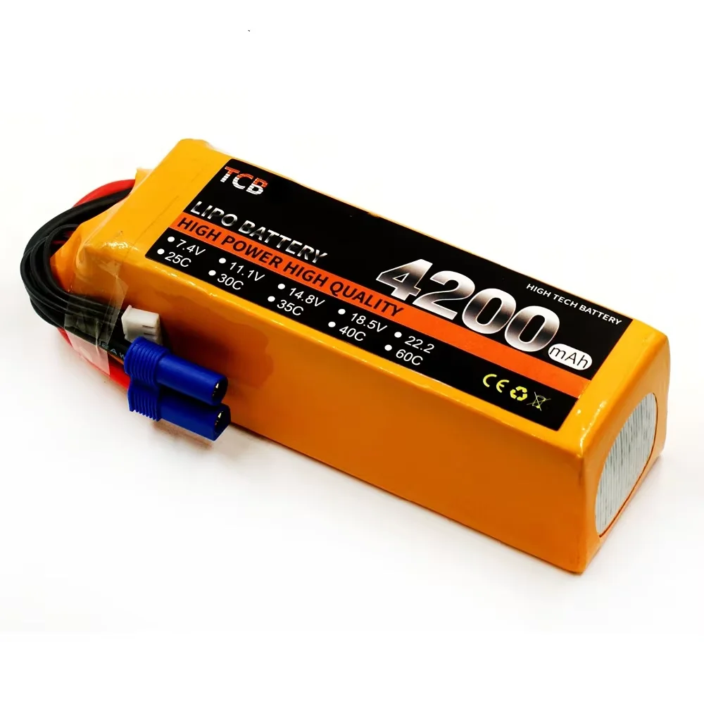 Lipo Batter  4200 mah 2S 3S 4S 6S 25 c / 35 c models model enough sufficient capacity model aircraft lithium battery XT60