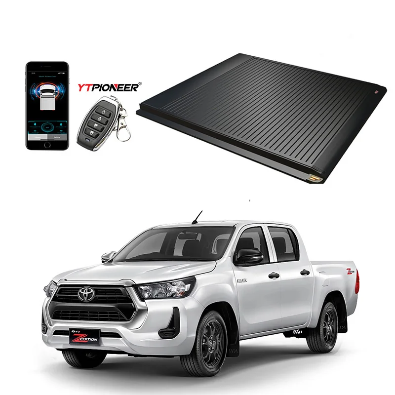 

4X4 Pickup Truck Cars Hard Tonneau Cover Roller Lid Roller Shutter for Toyota Hilux Retractable Aluminium Alloy Roll up
