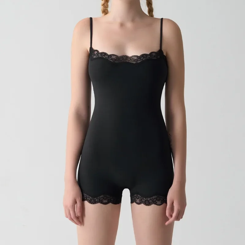 Women's Sexy Lace Adjustable Jumpsuit, Breathable