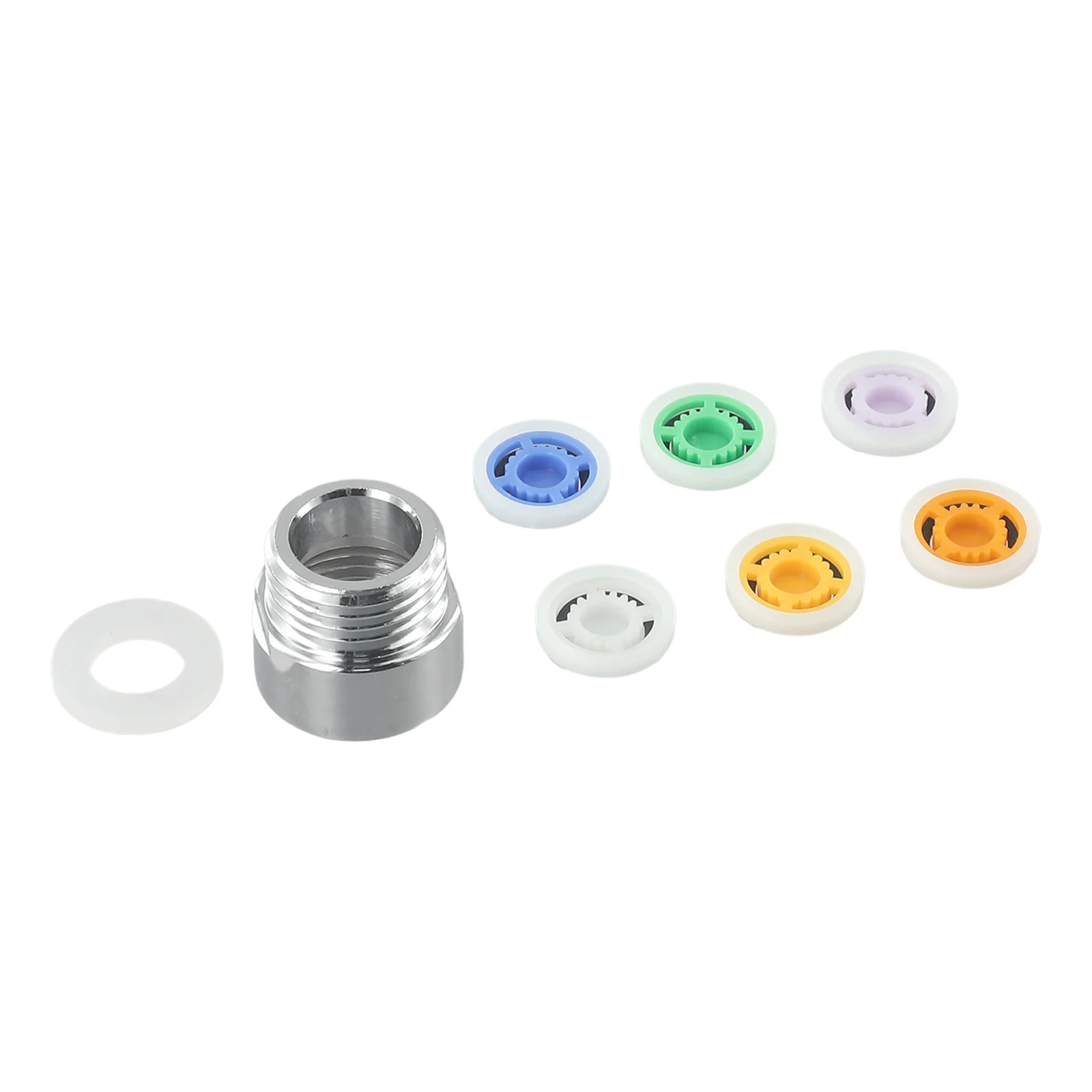 New Practical Water Saving Cores Shower Control Valve Limiter Pad Restrictor 6 Colors Set 6 Different Washer 8pcs/set