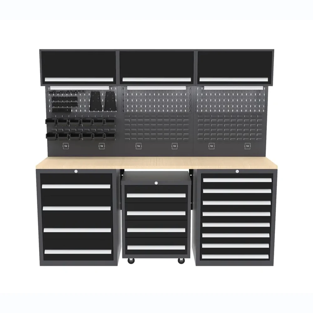 

Full Garage Workbench Tool Chest Cabinet With Drawers Customizable OEM & OBM Support For Tool Storage