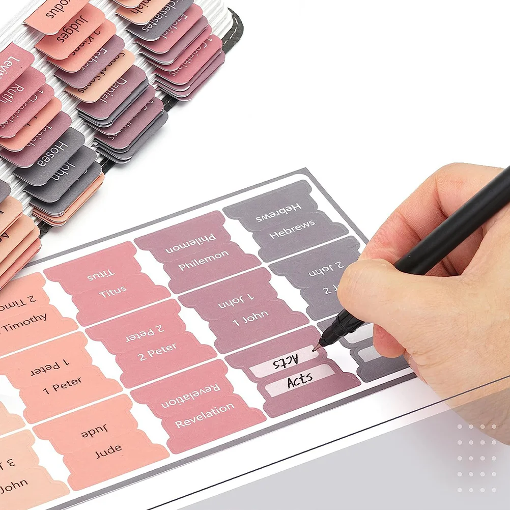 Tablet belajar Alkitab dekoratif tab Injil, Tab belajar Alkitab kertas tab Alkitab untuk wanita