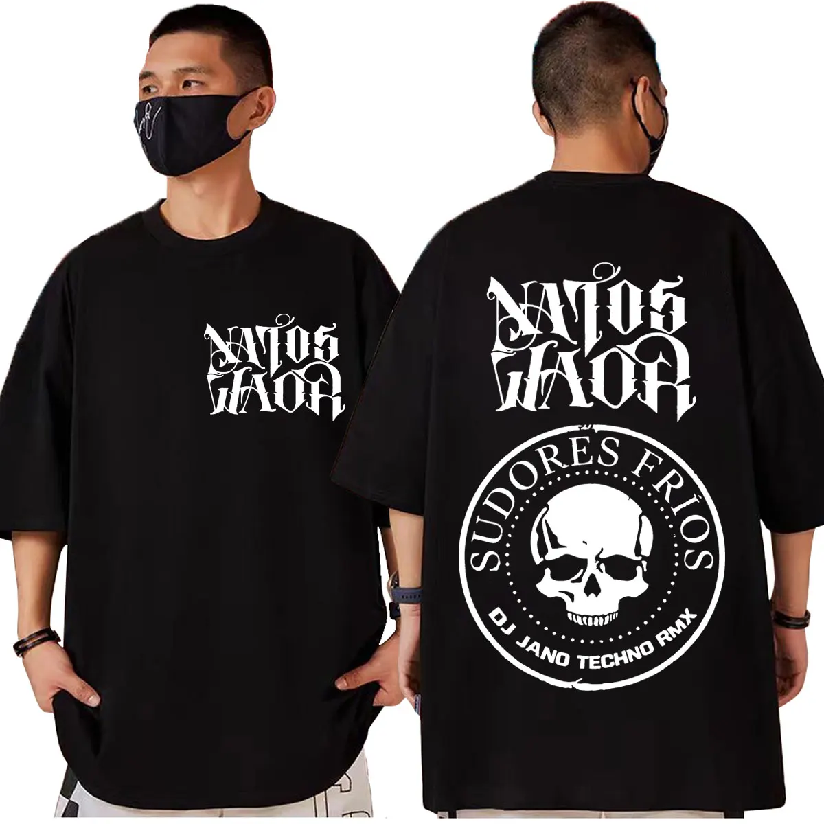 

Rapper Natos Y Waor Merch T-shirt Men Women Clothing Fashion Hip Hop Short Sleeve T-shirts Summer Casual Loose Cotton T Shirts