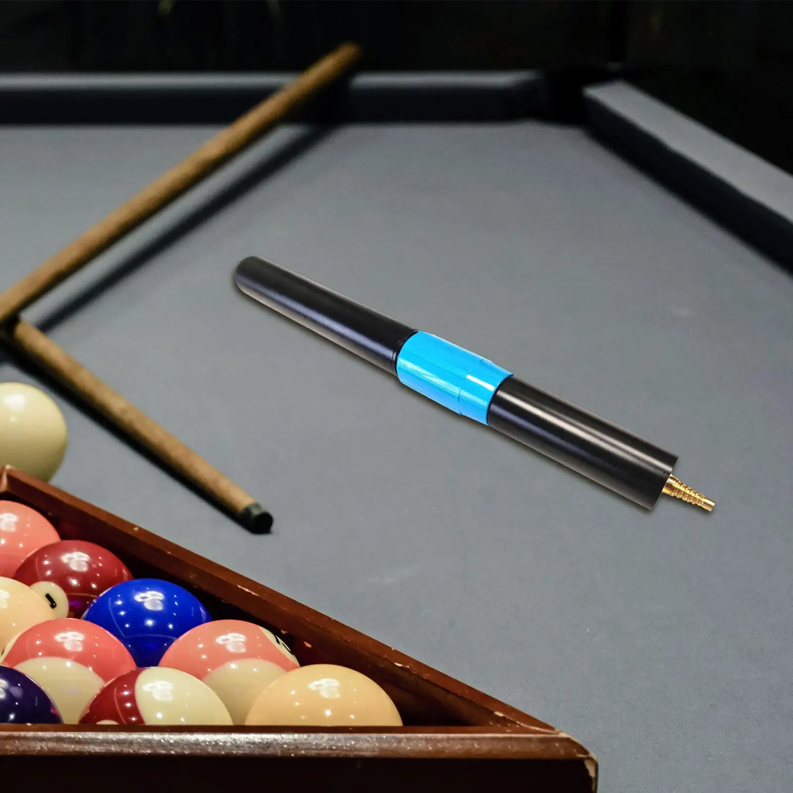 

Professional Pool Cue Extension Durable Aluminum Alloy Billiard Accessory for Cue Repair and Replacement