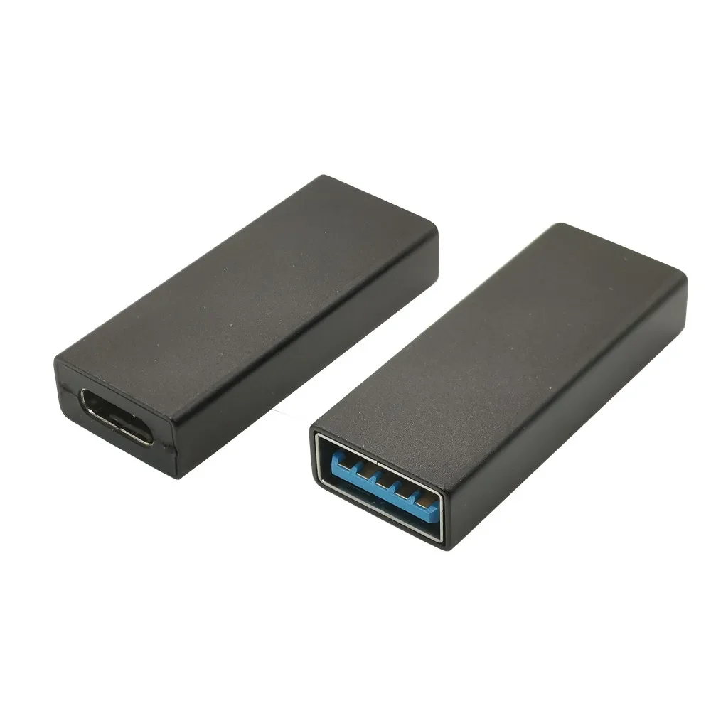 1PCS USB 3.0 Coupler Female to USB Type C Female Adapter Super Speed USB3.0 Type-C Extender Connection Converter