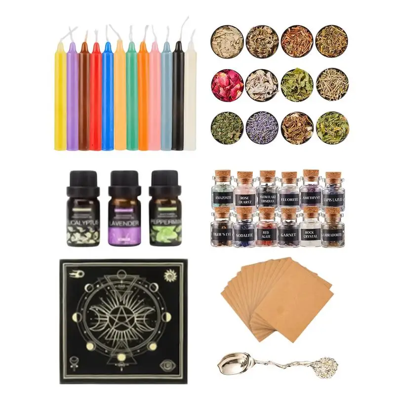 Witch Set For Beginners Comprehensive Altar Supplies Witch Kit & Witch Supplies For Beginners And Experienced Practitioners