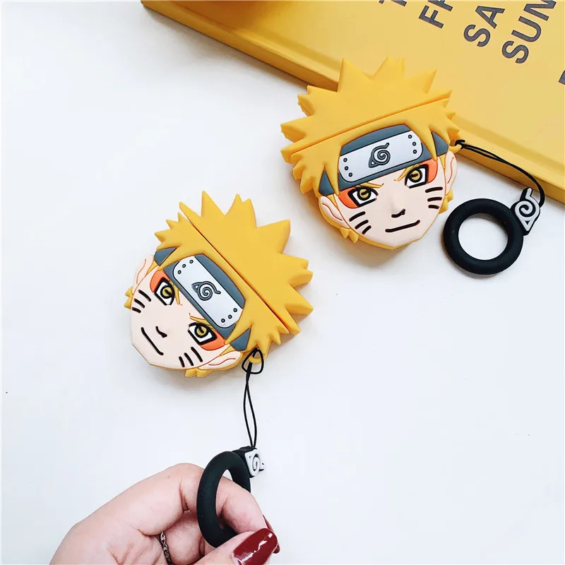 NARUTO -ナルト- エアポッズケース、3Dアニメ漫画保護イヤホンカバー