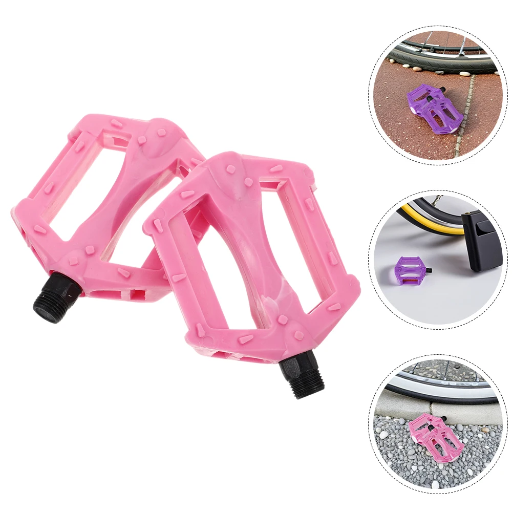 

Bike Pedals Replacement Universal Anti Slip Mountain Bicycle Pedals Easy Install Bright Color Assorted Tricycle Pedal