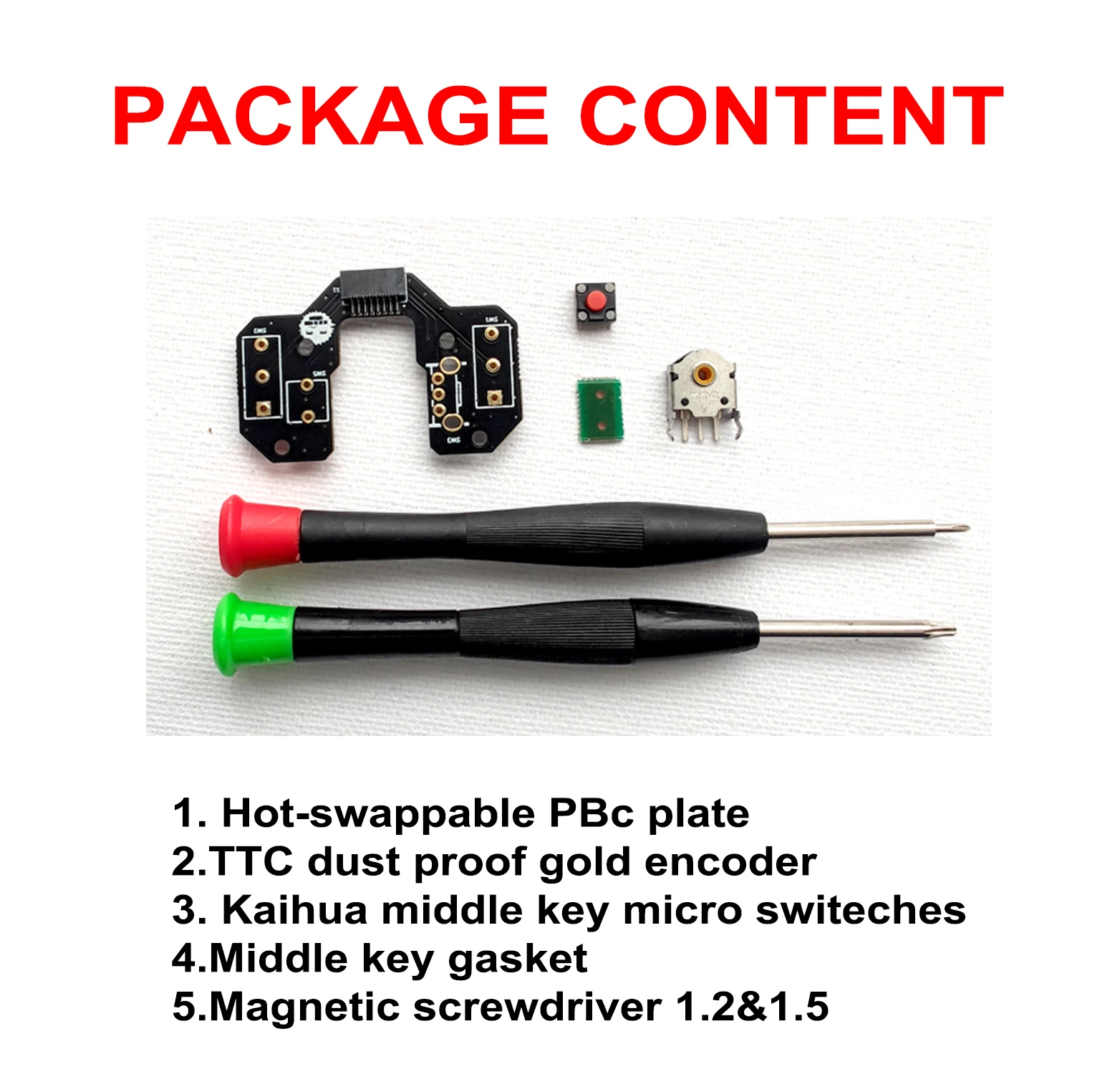 Mouse HOTSWAP Button PCB Board for VAXEE NP01S XEW AXW Mechanical Micro Switch Button Motherboard Repair Replacement Compatible