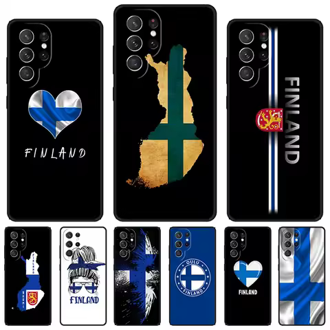 Finland Flag phone case For Samsung Galaxy S24 S23 S22 Ultra Note 10 20 Plus S8 S9 S10 S20 S21 FE Cover