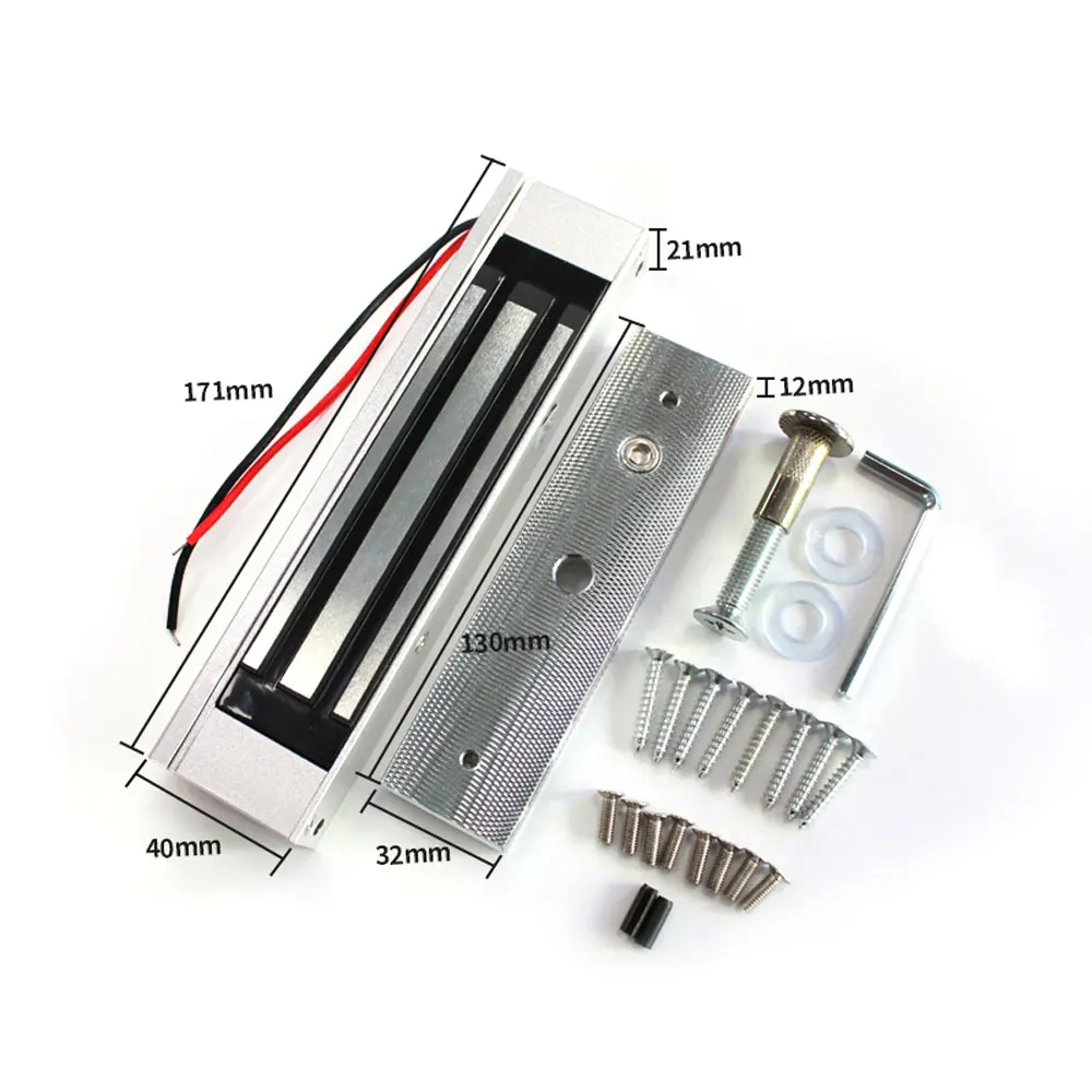 Electric Magnetic Lock 180KG Waterproof Use For Wooden Door / Fire Door /Holding Force: 350lbs