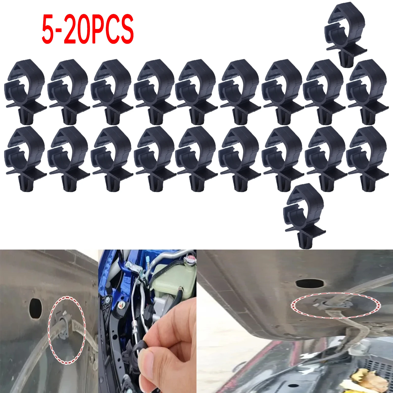 5-20 piezas sujetador de arnés de cableado de coche Cable multifunción hebilla fija bridas de cables administrador abrazadera de Cable de ruta Clip de retenedor fijo