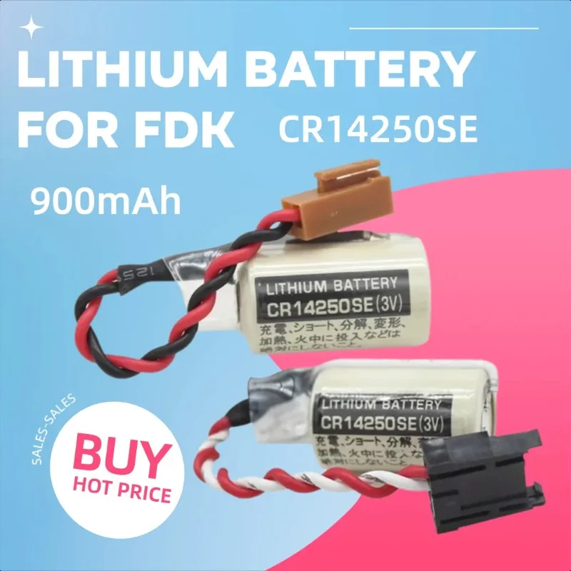 

900mAh for FDK CR14250SE(3V) 1/2AA Lithium Battery 1747-BA