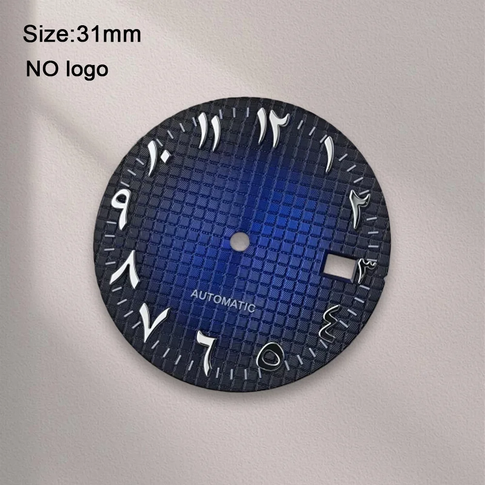 No Logo 31mm Blank Arabic Numeral Dial For NH35 Movement High-Quality Custom Logo Watch Dials Hands Accessories Repair Tools