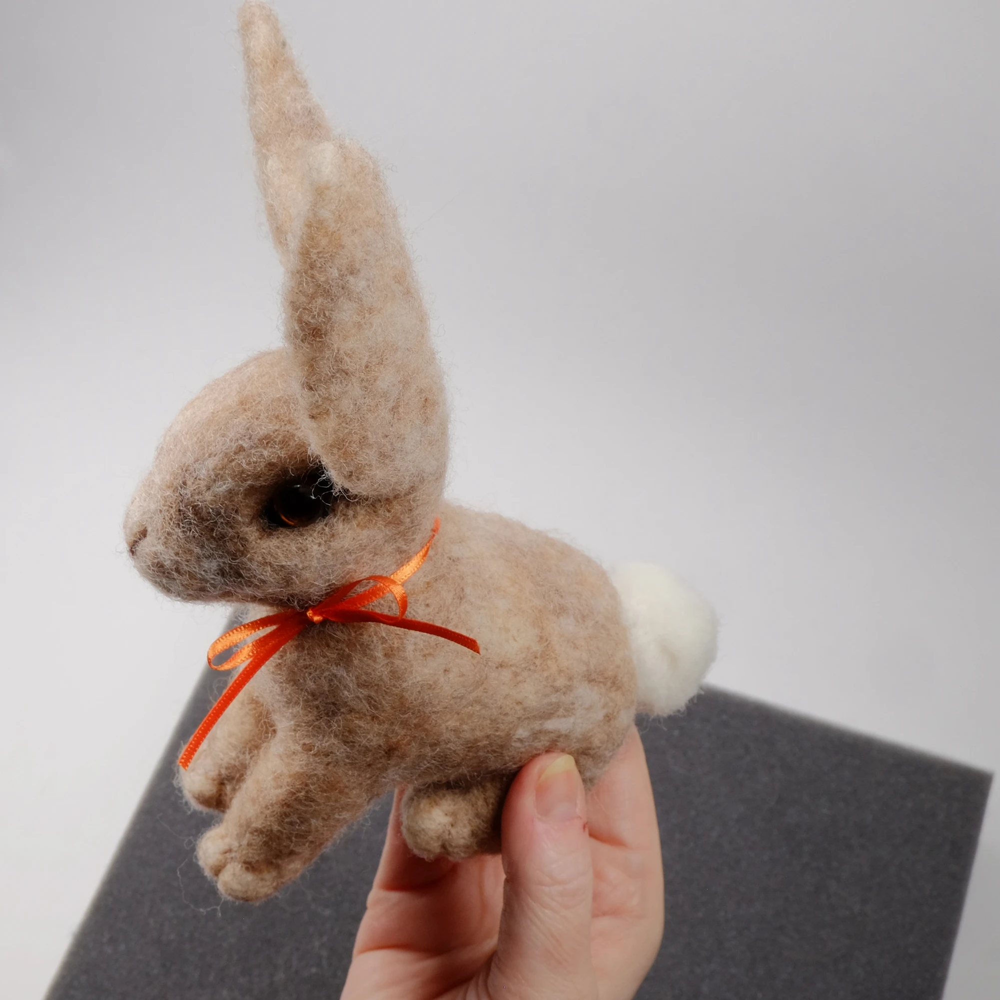 Easter Rabbit Needle Felting Kit for Beginners Gift for Mom DIY Craft Felt Kit Easter Day