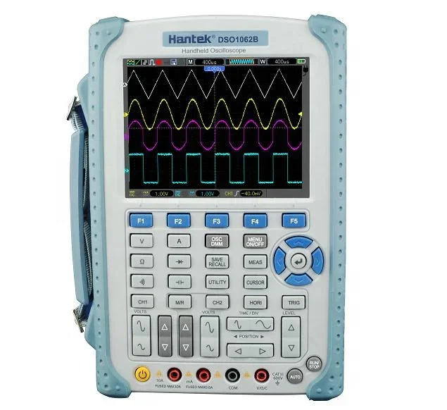 Hantek DSO1062B 2 Channels Digital Multimeter Oscilloscope 60Mhz Bandwidth LCD USB Handheld Osciloscopio 6000 Counts DMM