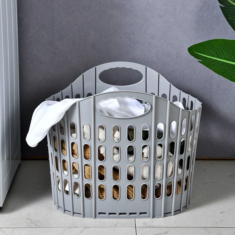 

Dirty clothes storage basket Bathroom artifact wall hanger Dirt folding Dirty clothes basket Dirty clothes storage basket