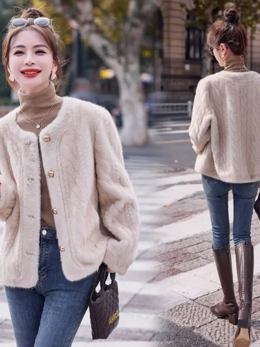 Eco-friendly pele jaet feminino ort sle outono inverno nova chegada assimétrico bainha quente casual sle regular fino