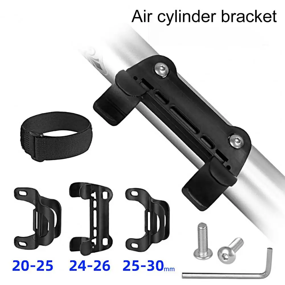 Bicycle Inflator Holder with Screws Wrench Nylon Strap Universal Fix Pump Kettle Holder Frame Mounted Bicycle Tire Pump Rack